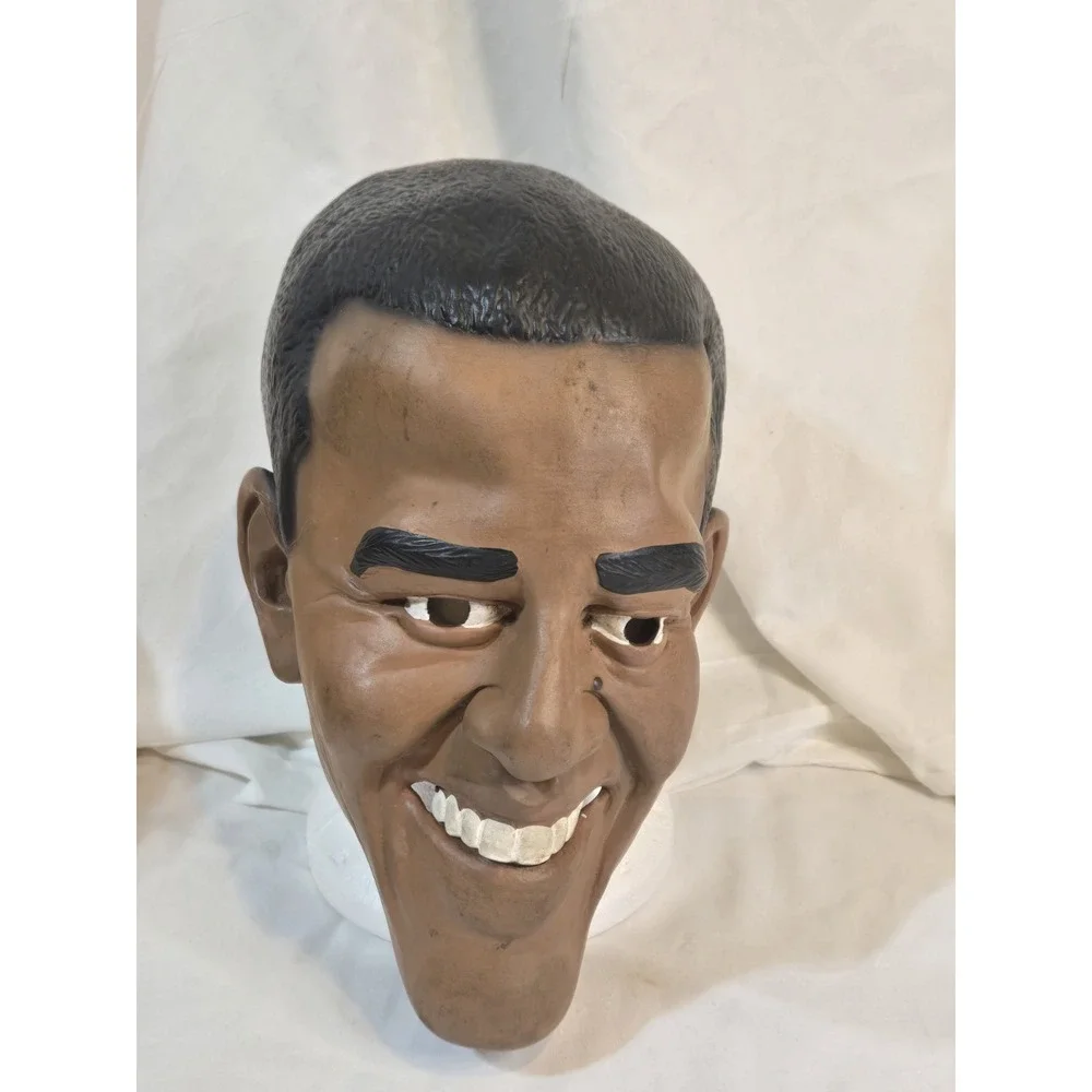 Barack Obama President FULL MASK Halloween Presidential Politics Vintage
